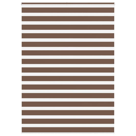 Zebra Blind Brown 165x230 cm Fabric Width 160.9 cm Polyester
