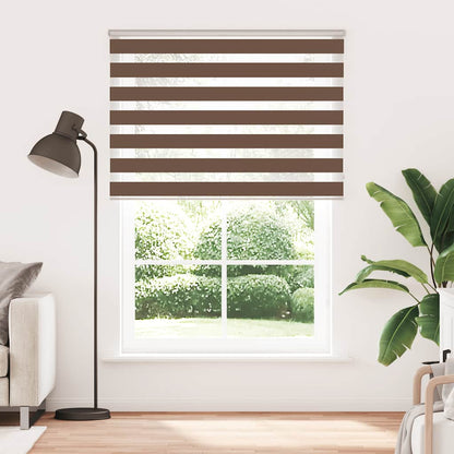 Zebra Blind Brown 165x230 cm Fabric Width 160,9 cm Polyester