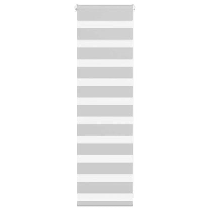 Zebra Blind Light Grey 40x100 cm Fabric Width 35.9 cm Polyester