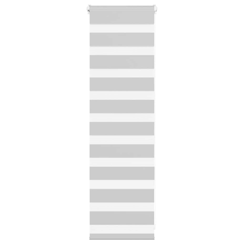 Zebra Blind Light Grey 45x100 cm Fabric Width 40.9 cm Polyester