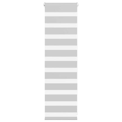 Zebra Blind Light Grey 45x100 cm Fabric Width 40.9 cm Polyester
