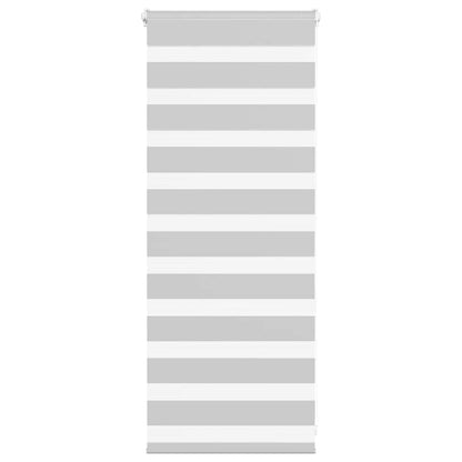 Zebra Blind Light Grey 55x100 cm Fabric Width 50.9 cm Polyester