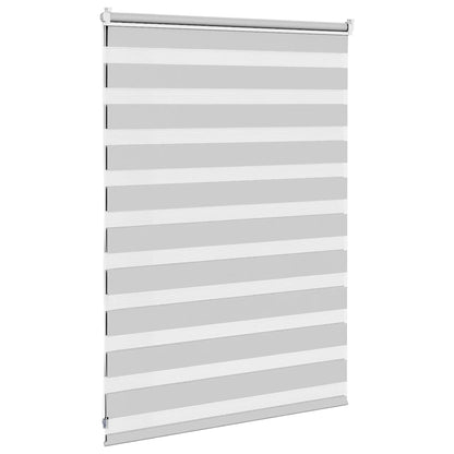 Zebra Blind Light Grey 100x100 cm Fabric Width 95.9 cm Polyester