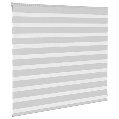 Zebra Blind Light Grey 160x100 cm Fabric Width 155.9 cm Polyester