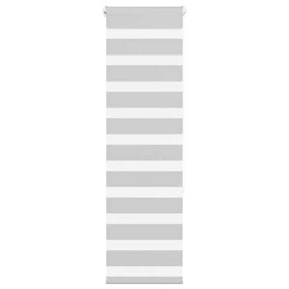 Zebra Blind Light Grey 50x150 cm Fabric Width 45.9 cm Polyester