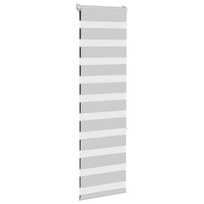 Zebra Blind Light Grey 50x150 cm Fabric Width 45.9 cm Polyester