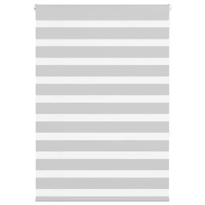 Zebra Blind Light Grey 105x150 cm Fabric Width 100.9 cm Polyester