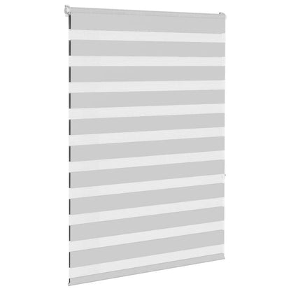 Zebra Blind Light Grey 105x150 cm Fabric Width 100.9 cm Polyester