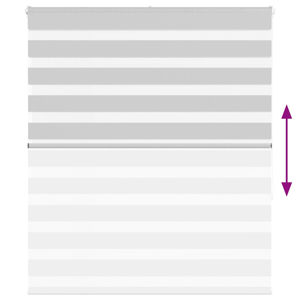 Zebra Blind Light Grey 135x150 cm Fabric Width 130.9 cm Polyester