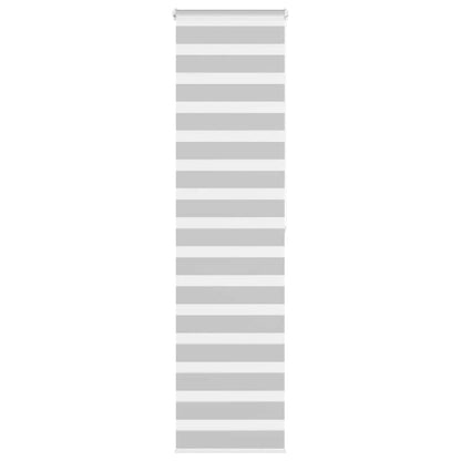 Zebra Blind Light Grey 55x200 cm Fabric Width 50.9 cm Polyester