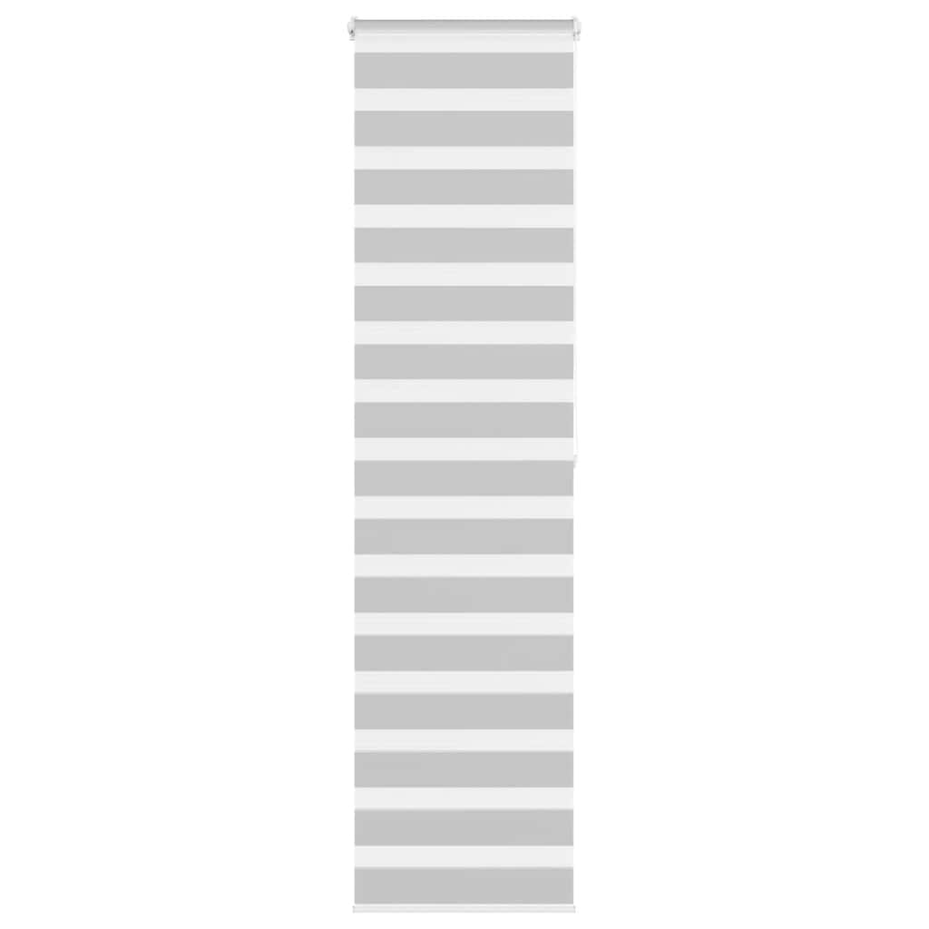 Zebra Blind Light Grey 55x200 cm Fabric Width 50.9 cm Polyester