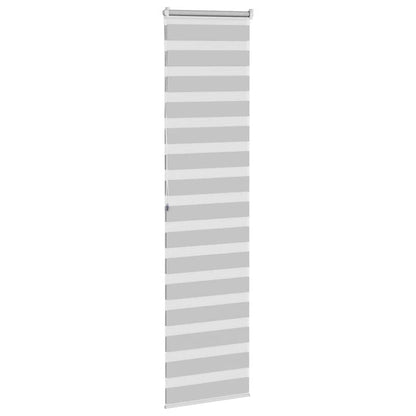 Zebra Blind Light Grey 55x200 cm Fabric Width 50.9 cm Polyester