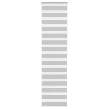 Zebra Blind Light Grey 65x200 cm Fabric Width 60.9 cm Polyester