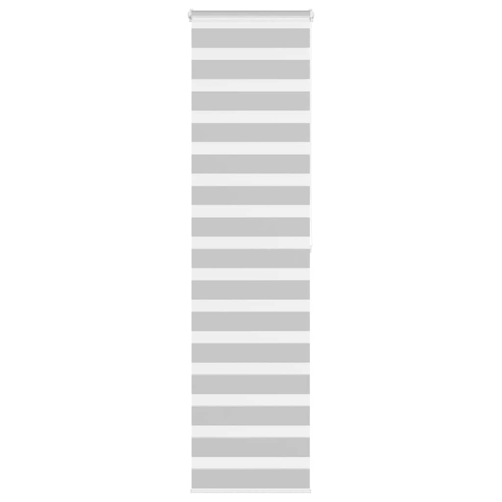 Zebra Blind Light Grey 65x200 cm Fabric Width 60.9 cm Polyester