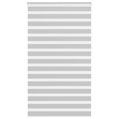 Zebra Blind Light Grey 130x200 cm Fabric Width 125.9 cm Polyester