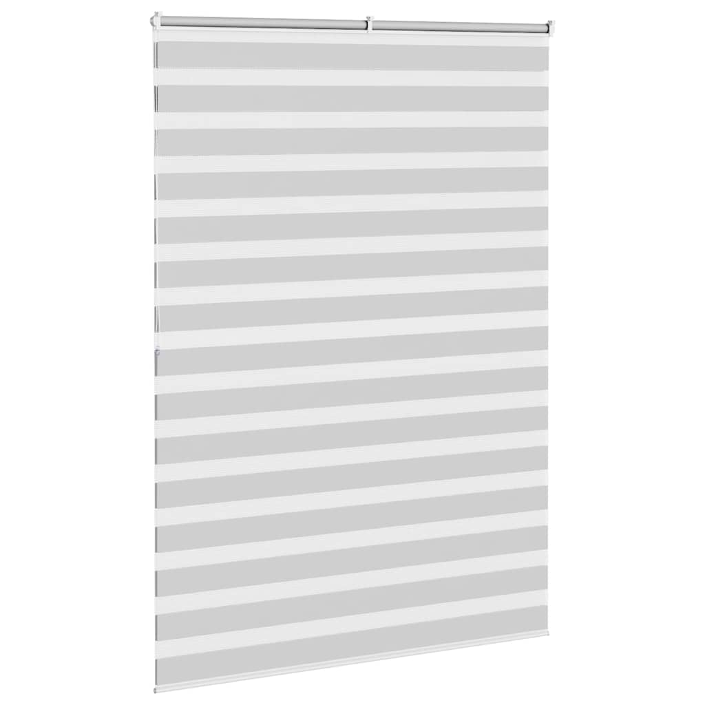Zebra Blind Light Grey 160x200cm Fabric Width 155.9cm Polyester