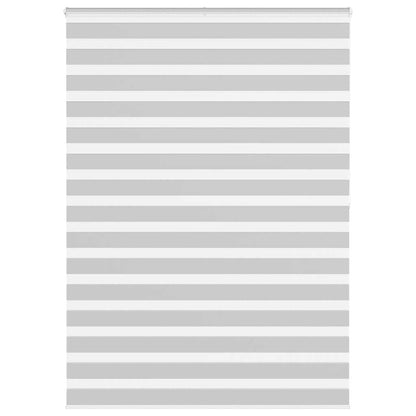 Zebra Blind Light Grey 165x200cm Fabric Width 160.9cm Polyester