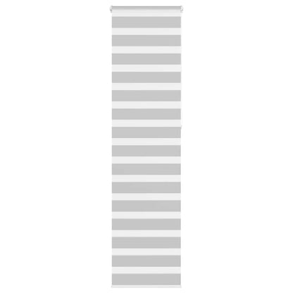 Zebra Blind Light Grey 55x230 cm Fabric Width 50.9 cm Polyester