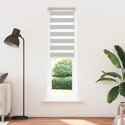 Zebra Blind Light Grey 55x230 cm Fabric Width 50.9 cm Polyester