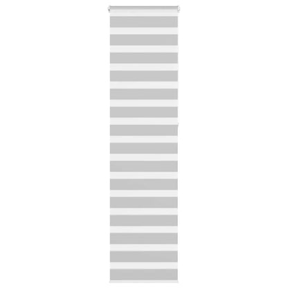 Zebra Blind Light Grey 65x230 cm Fabric Width 60.9 cm Polyester