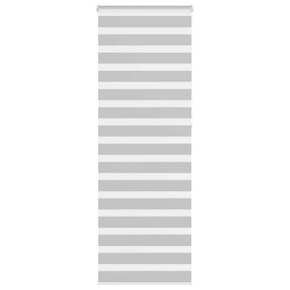 Zebra Blind Light Grey 75x230 cm Fabric Width 70.9 cm Polyester