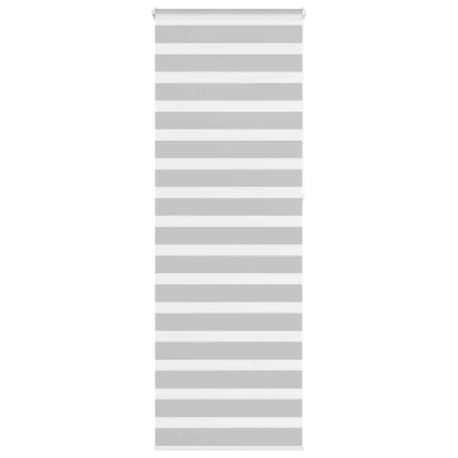 Zebra Blind Light Grey 85x230 cm Fabric Width 80.9 cm Polyester