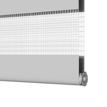 Zebra Blind Light Grey 100x230 cm Fabric Width 95.9 cm Polyester