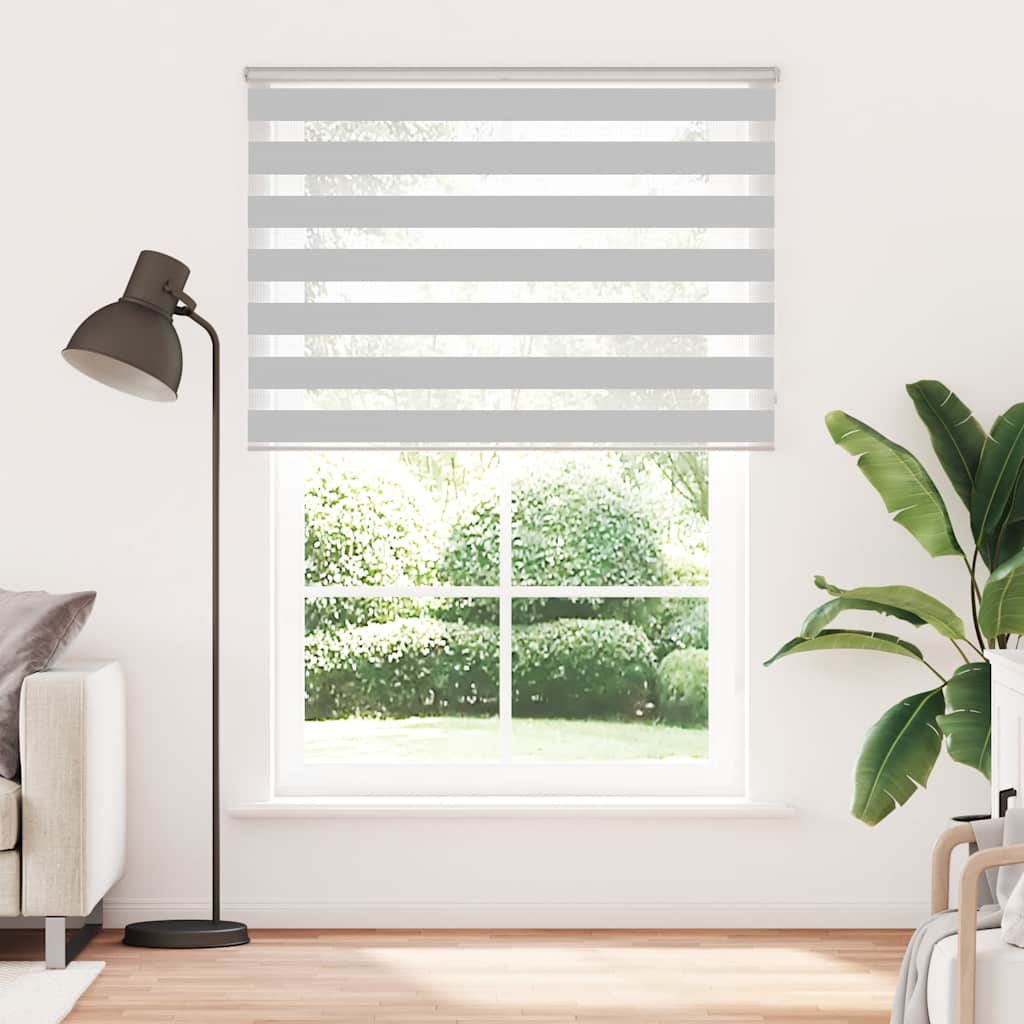 Zebra Blind Light Grey 165x230cm Fabric Width 160.9cm Polyester