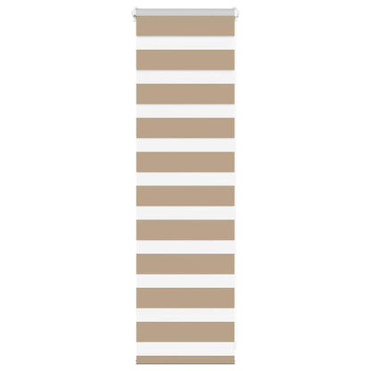 Zebra Blind Sand Brown 40x100 cm Fabric Width 35.9 cm Polyester
