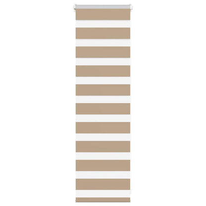 Zebra Blind Sand Brown 50x100 cm Fabric Width 45.9 cm Polyester