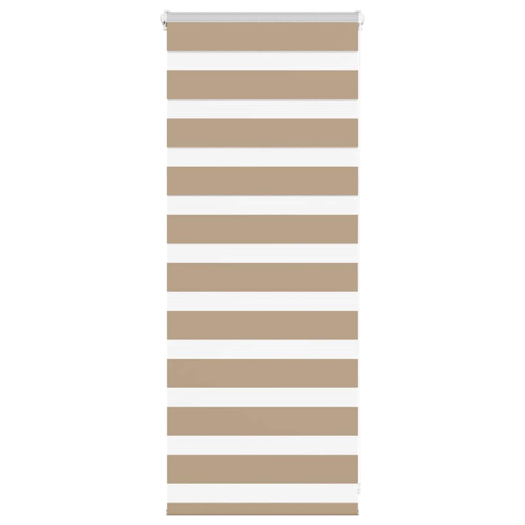 Zebra Blind Sand Brown 60x100 cm Fabric Width 55.9 cm Polyester