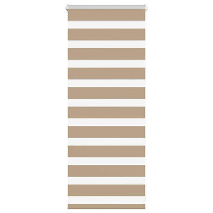 Zebra Blind Sand Brown 60x100 cm Fabric Width 55.9 cm Polyester