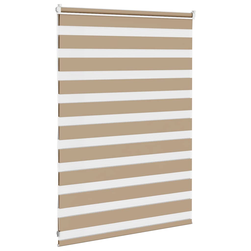 Zebra Blind Sand Brown 100x100 cm Fabric Width 95.9 cm Polyester