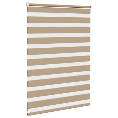 Zebra Blind Sand Brown 100x100 cm Fabric Width 95.9 cm Polyester