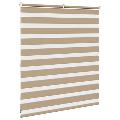 Zebra Blind Sand Brown 120x100 cm Fabric Width 115.9 cm Polyester