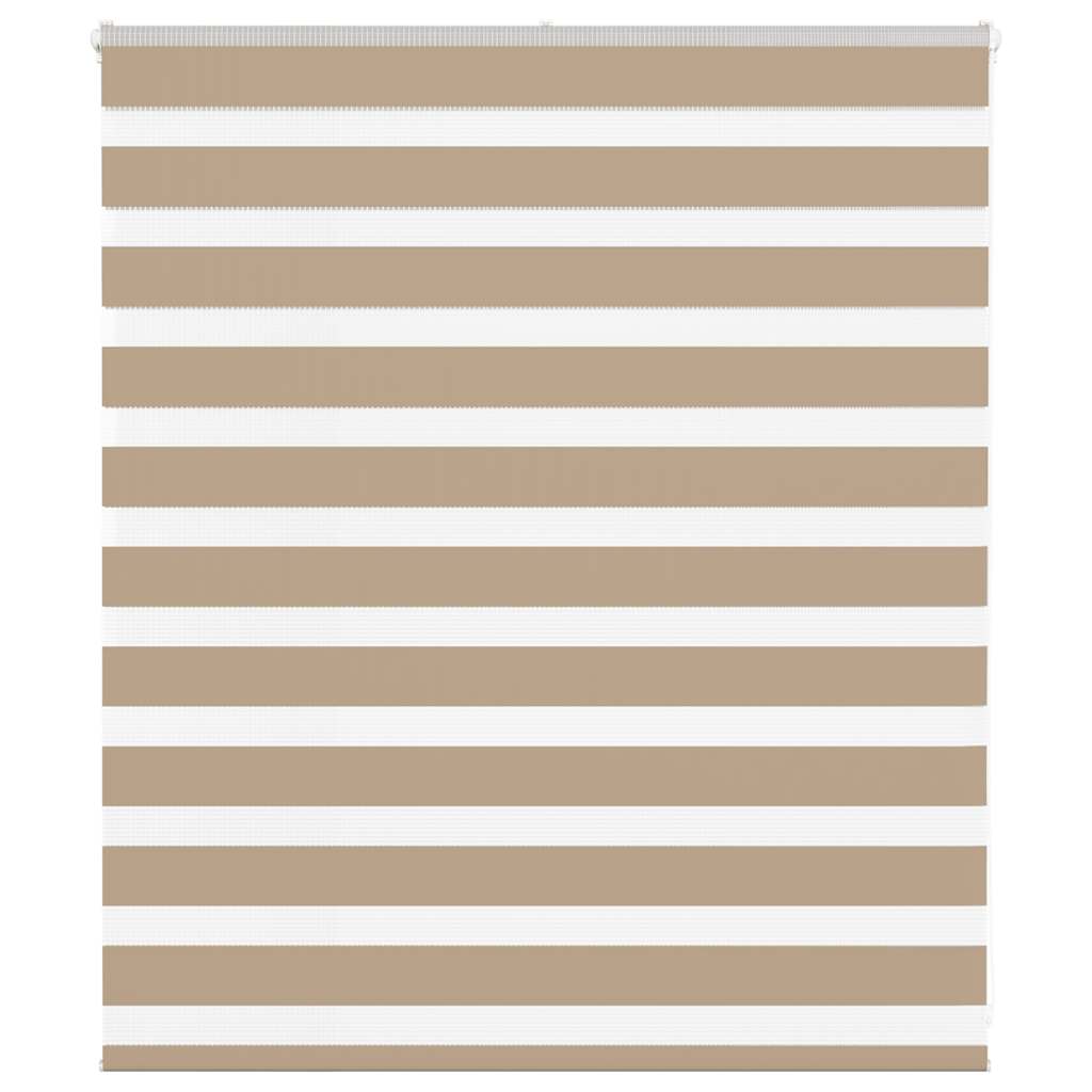 Zebra Blind Sand Brown 130x100 cm Fabric Width 125.9 cm Polyester