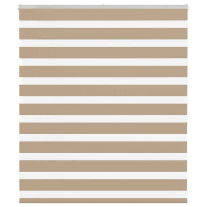 Zebra Blind Sand Brown 130x100 cm Fabric Width 125.9 cm Polyester