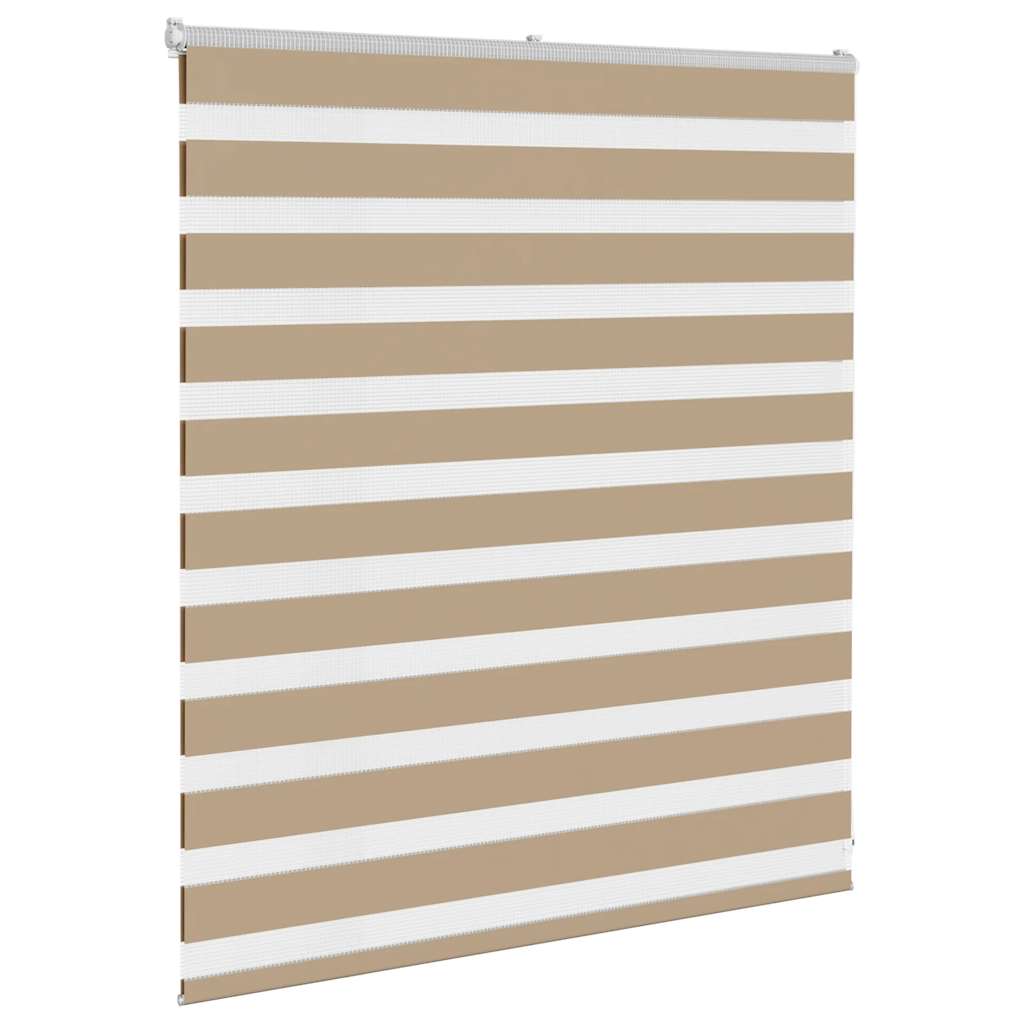 Zebra Blind Sand Brown 130x100 cm Fabric Width 125.9 cm Polyester