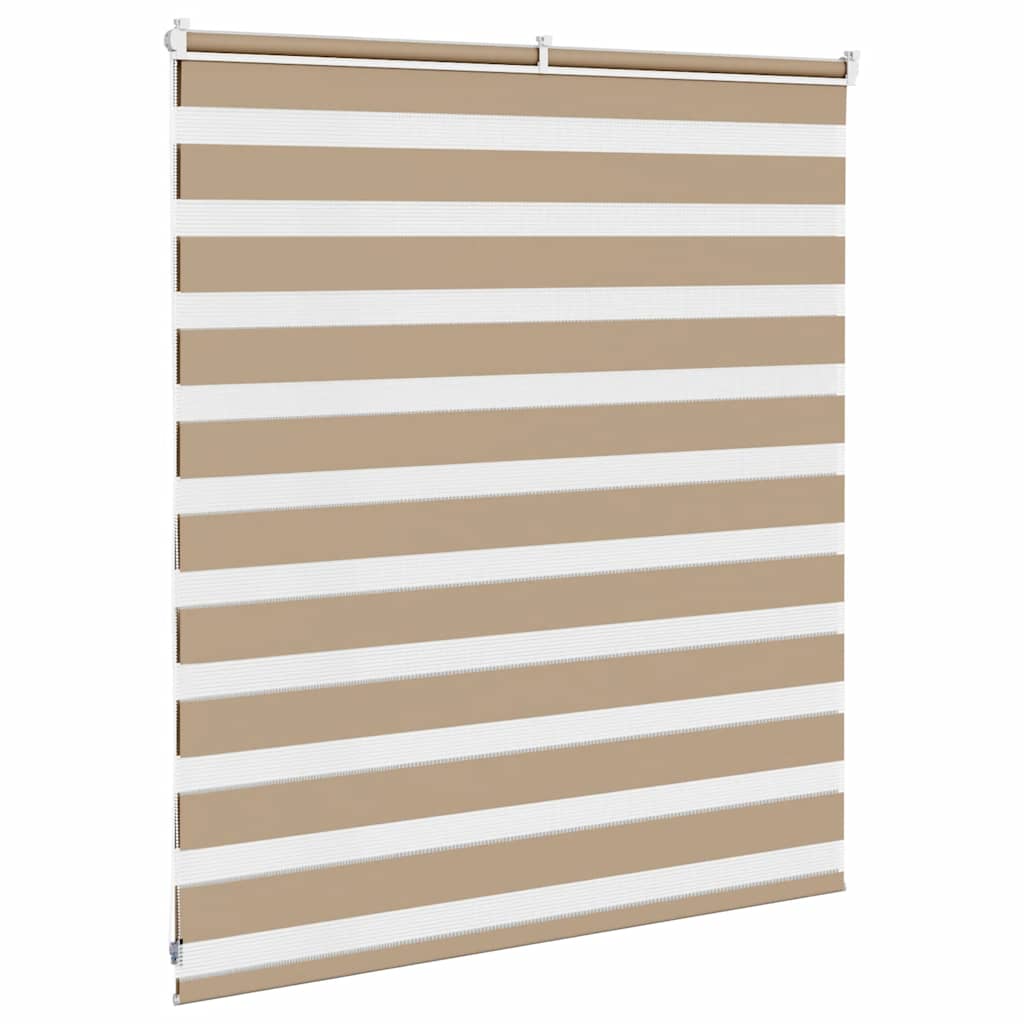 Zebra Blind Sand Brown 130x100 cm Fabric Width 125.9 cm Polyester