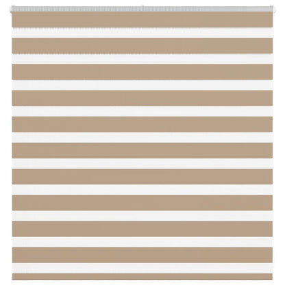 Zebra Blind Sand Brown 140x100 cm Fabric Width 135.9 cm Polyester