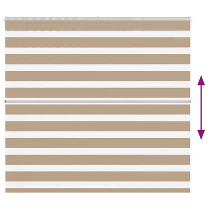 Zebra Blind Sand Brown 155x100 cm Fabric Width 150.9 cm Polyester
