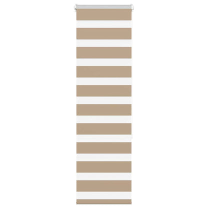 Zebra Blind Sand Brown 50x150 cm Fabric Width 45.9 cm Polyester