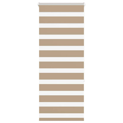 Zebra Blind Sand Brown 65x150 cm Fabric Width 60.9 cm Polyester