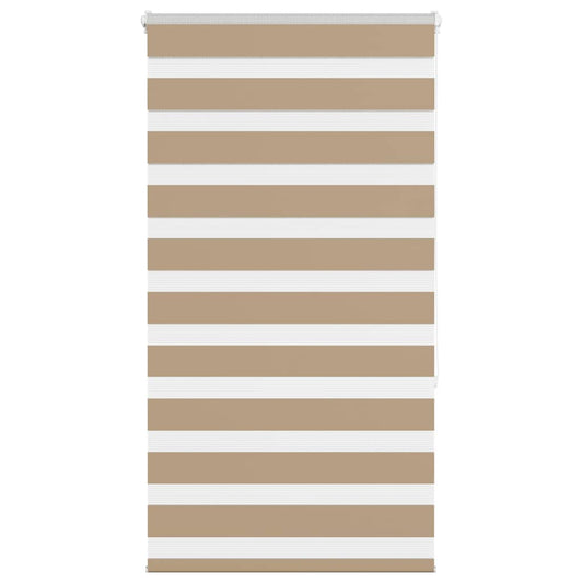 Zebra Blind Sand Brown 80x150 cm Fabric Width 75.9 cm Polyester