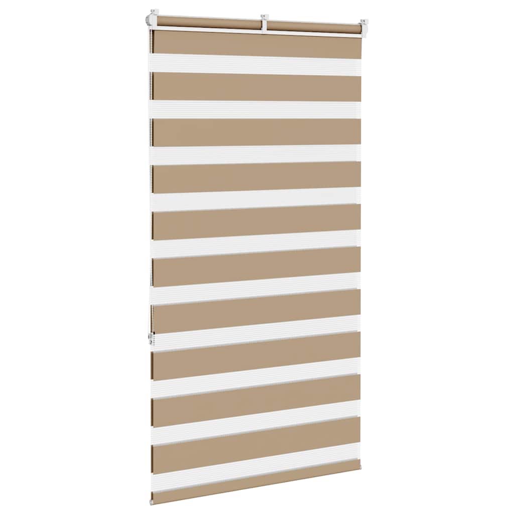 Zebra Blind Sand Brown 80x150 cm Fabric Width 75.9 cm Polyester
