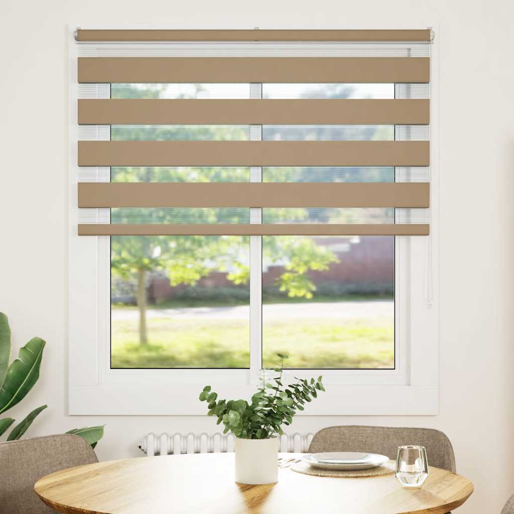 Zebra Blind Sand Brown 120x150 cm Fabric Width 115.9 cm