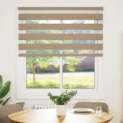 Zebra Blind Sand Brown 120x150 cm Fabric Width 115.9 cm