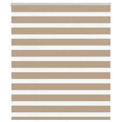 Zebra Blind Sand Brown 125x150 cm Fabric Width 120.9 cm Polyester