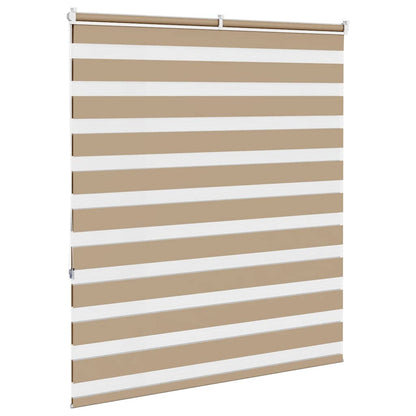 Zebra Blind Sand Brown 135x150 cm Fabric Width 130.9 cm Polyester