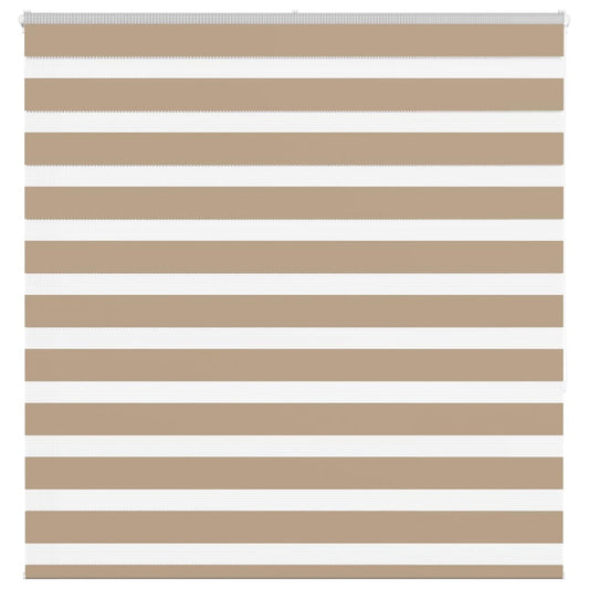 Zebra Blind Sand Brown 150x150 cm Fabric Width 145.9 cm Polyester